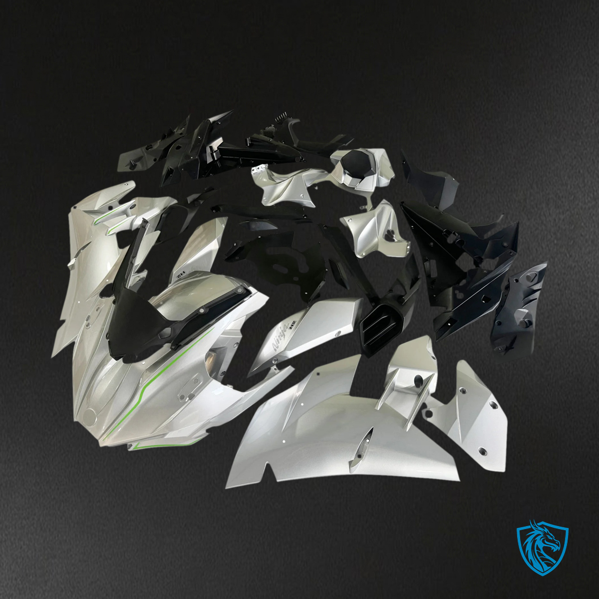 Kawasaki Ninja H2 (2015-2022) Sliver & Gray -Fairing Kit