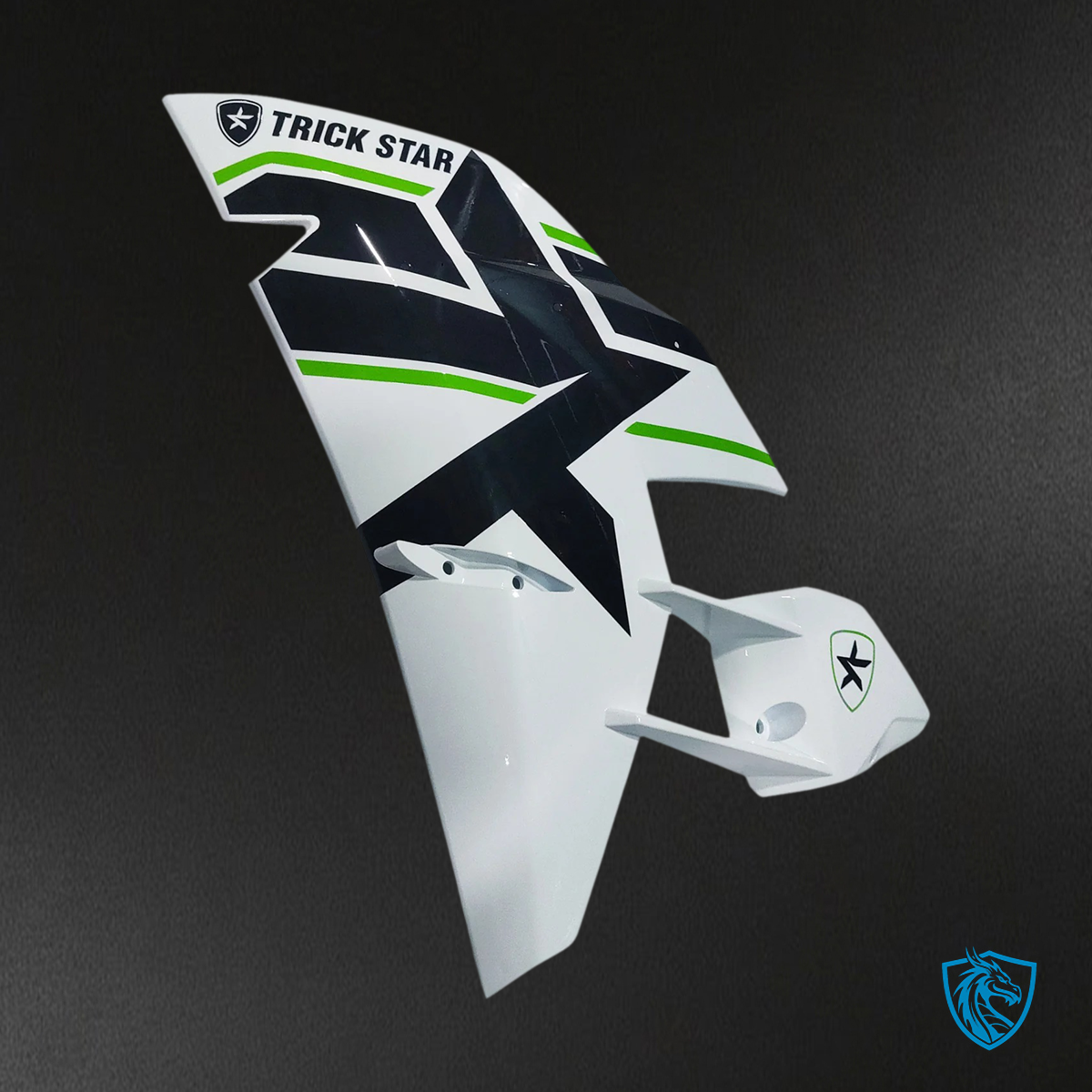 Kawasaki Ninja H2 (2015-2022) White & Green Stripe - Fairing Kit