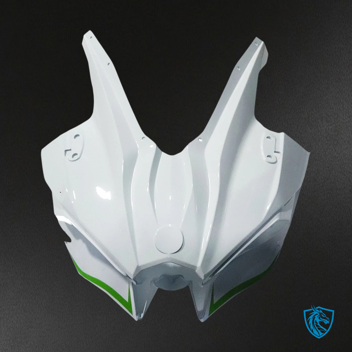 Kawasaki Ninja H2 (2015-2022) White & Green Stripe - Fairing Kit