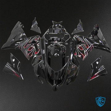 Kawasaki Ninja ZX-10R (2004-2005) Black Flame - Custom ABS Fairing Kit