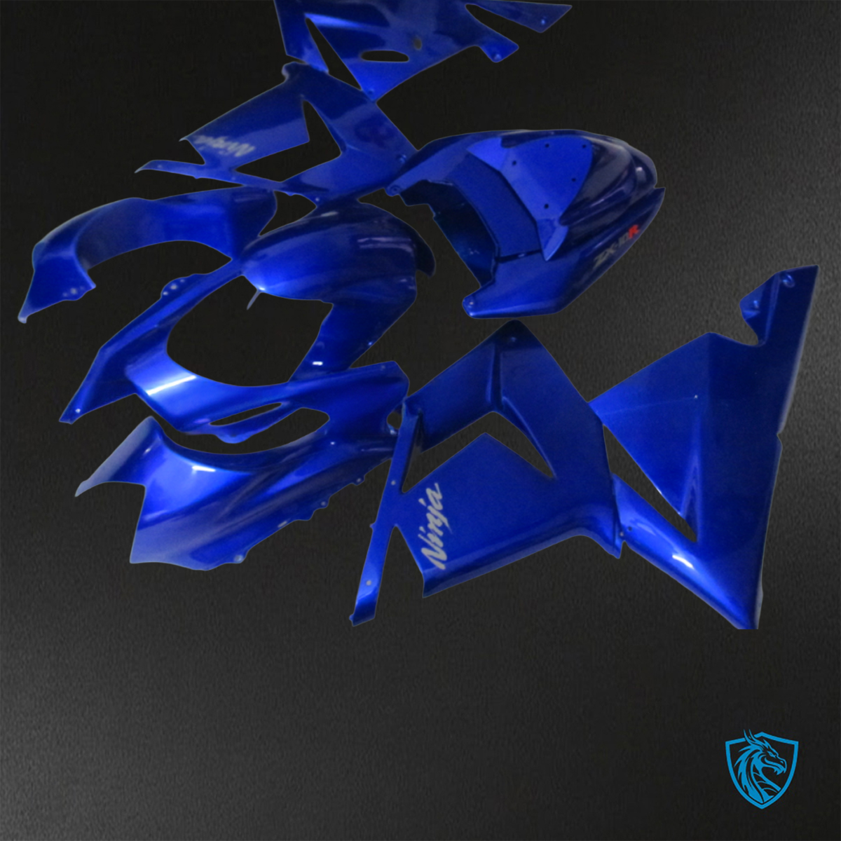 Kawasaki Ninja ZX-10R (2004-2005) Blue - Custom ABS Fairing Kit