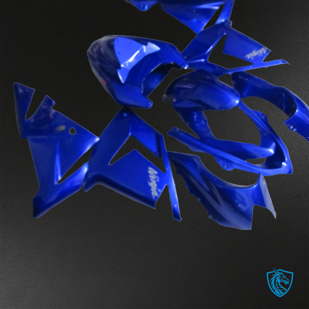 Kawasaki Ninja ZX-10R (2004-2005) Blue - Custom ABS Fairing Kit