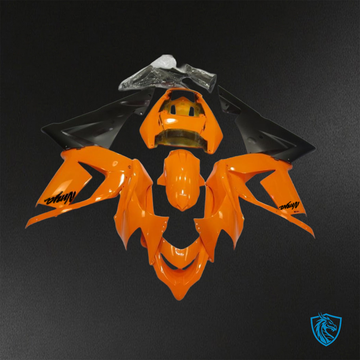 Kawasaki Ninja ZX-10R (2004-2005) Gloss Orange & Black Fairings Kit - Aftermarket ABS Bodywork