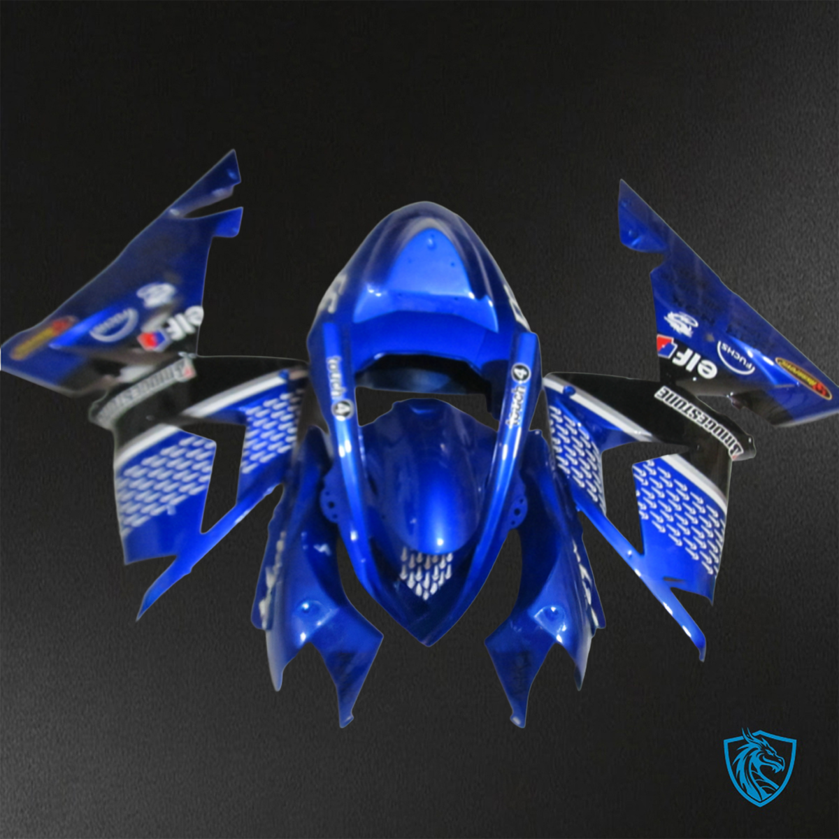 Kawasaki Ninja ZX-10R (2004-2005) Blue & Black - Custom ABS Fairing Kit