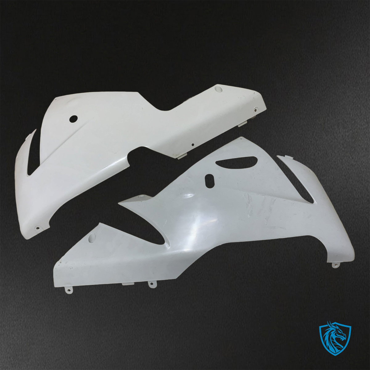 Kawasaki Ninja ZX-10R (2004-2005) White Fairings Kit - Aftermarket ABS Bodywork