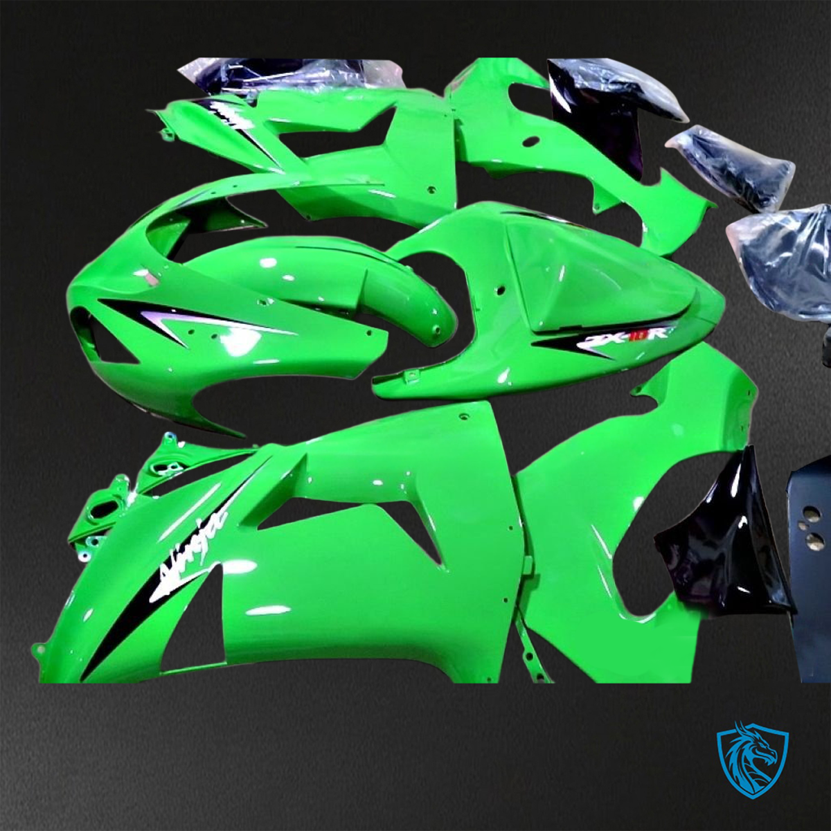 Kawasaki Ninja ZX-10R (2006-2007) Green - Custom ABS Fairing Kit
