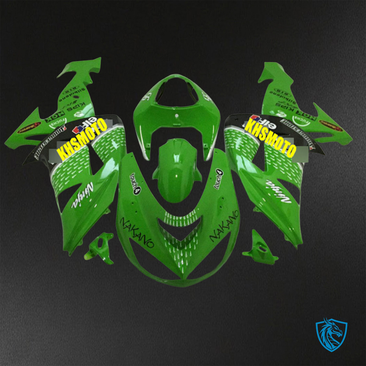 Kawasaki Ninja ZX-10R (2006-2007) Green - Replacement Motorcycle Fairings Kit