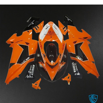 Kawasaki Ninja ZX-10R (2006-2007) Orange & Black - Custom ABS Fairing Kit