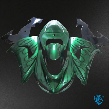 Kawasaki Ninja ZX-10R (2006-2007) Green & Black - Custom ABS Fairing Kit