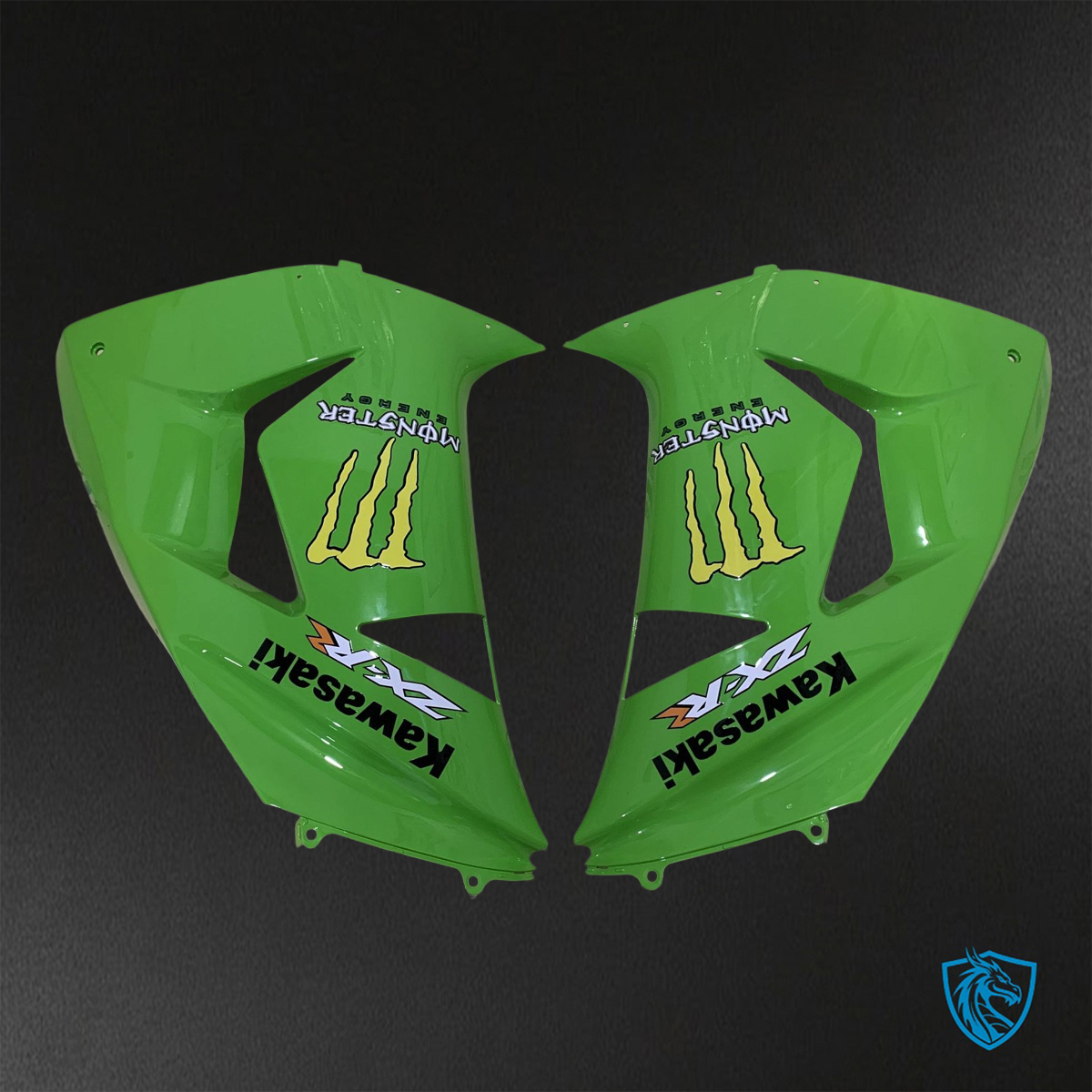 Kawasaki Ninja ZX-10R (2006-2007) Green & Black ABS Bodywork - Fairings Kit