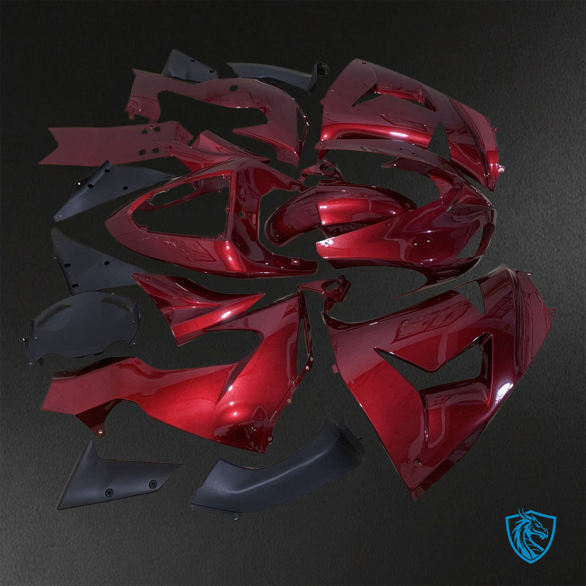 Kawasaki Ninja ZX-10R (2006-2007) Red ABS Bodywork - Fairings Kit