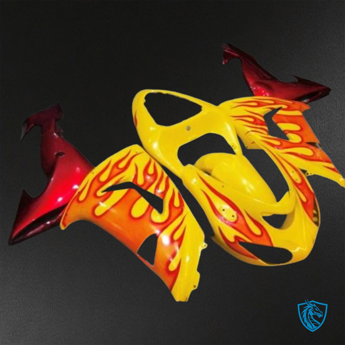 Kawasaki Ninja ZX-10R (2006-2007) Yellow & Orange - Custom ABS Fairing Kit