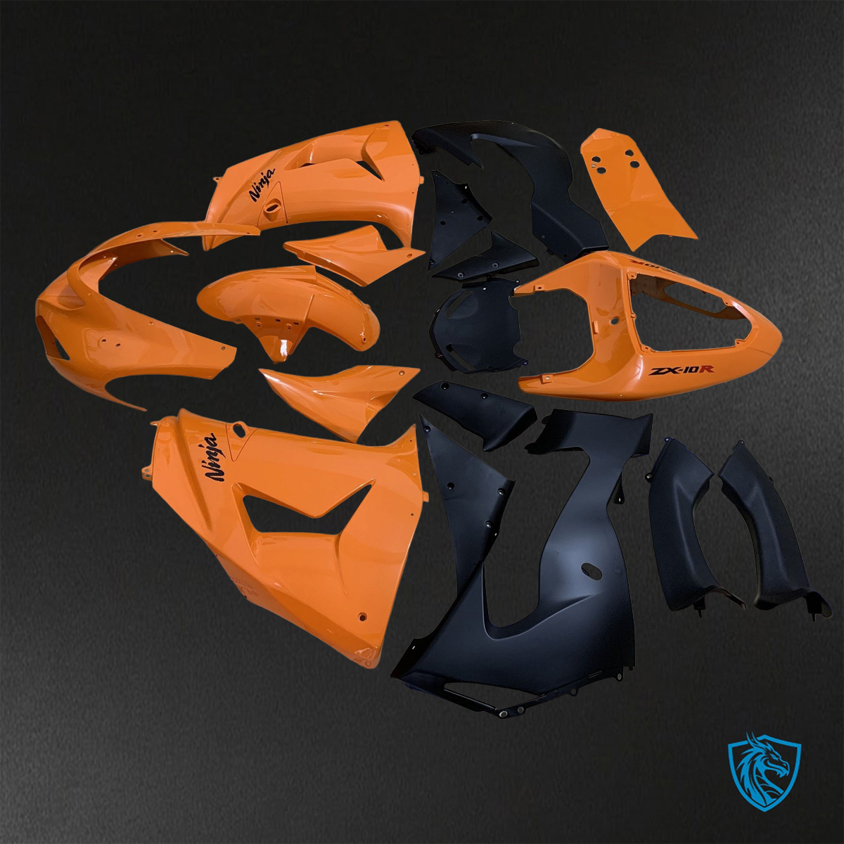 Kawasaki Ninja ZX-10R (2006-2007) Orange - Replacement Motorcycle Fairings Kit