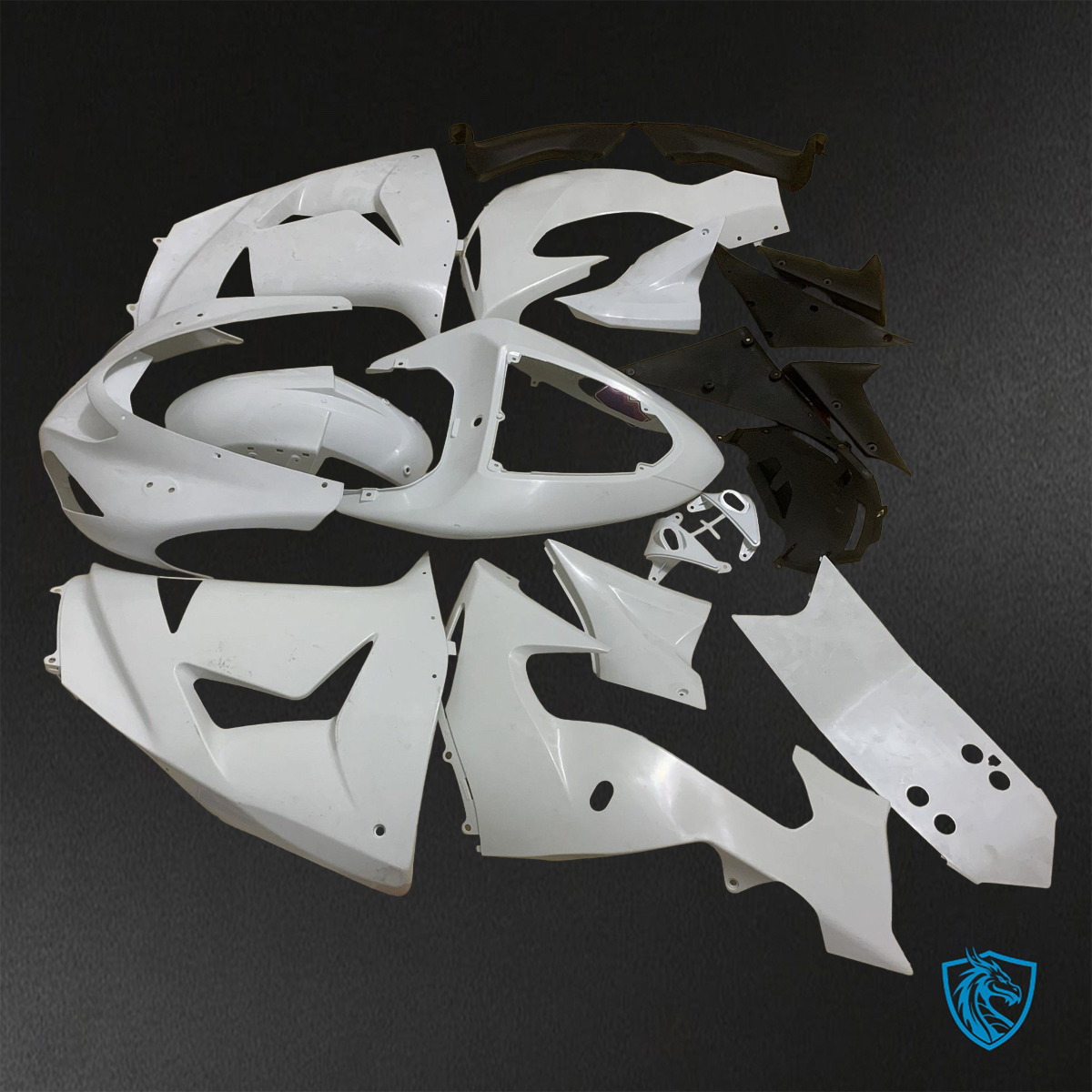 Kawasaki Ninja ZX-10R (2006-2007) White - Custom ABS Fairing Kit