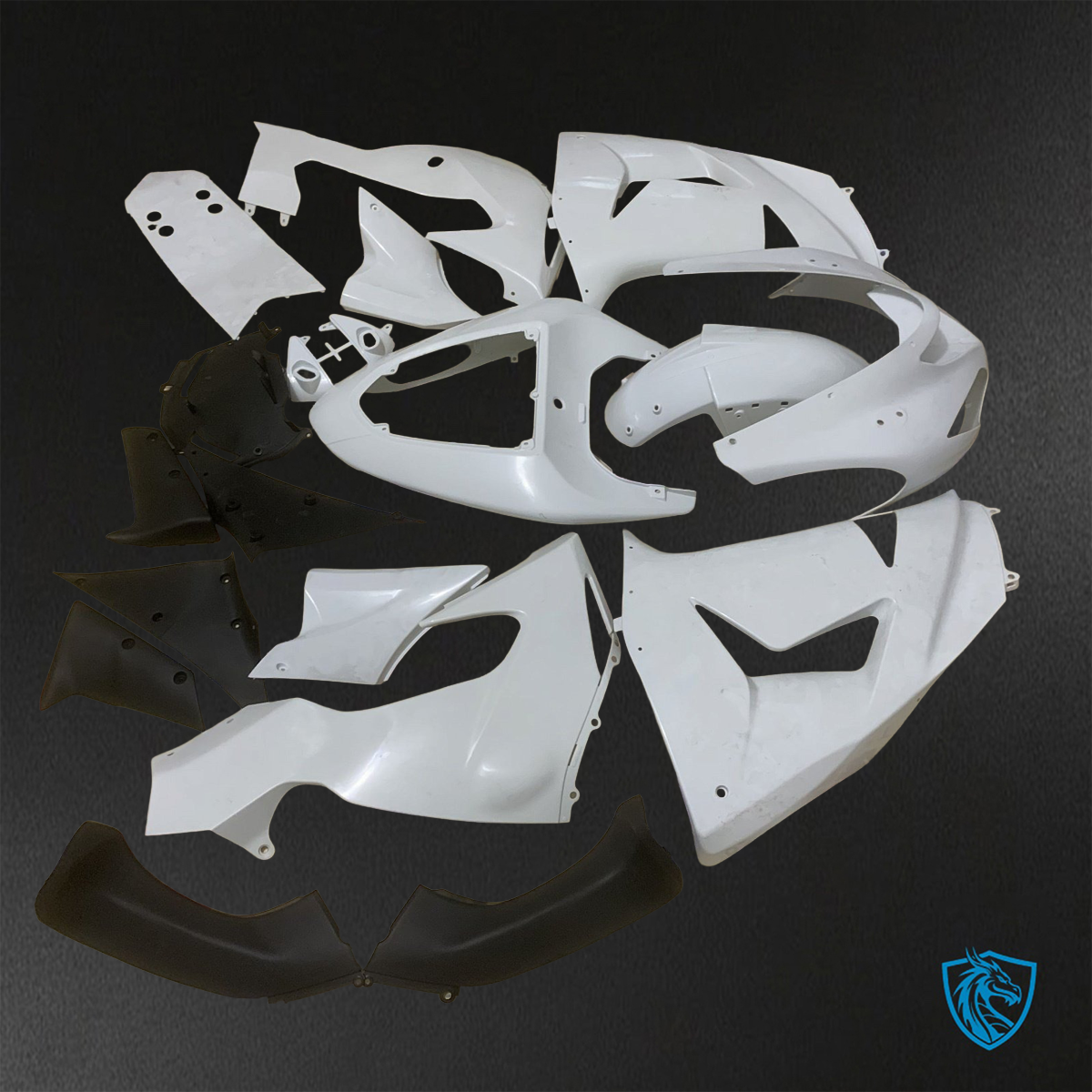 Kawasaki Ninja ZX-10R (2006-2007) White - Custom ABS Fairing Kit