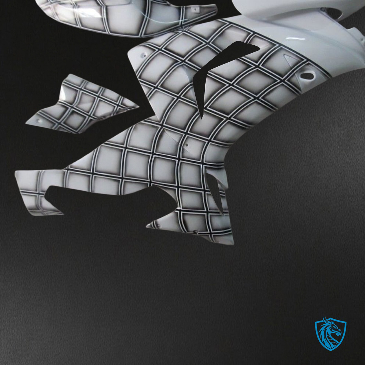 Kawasaki Ninja ZX-10R (2006-2007) White & Black - Replacement Motorcycle Fairings Kit