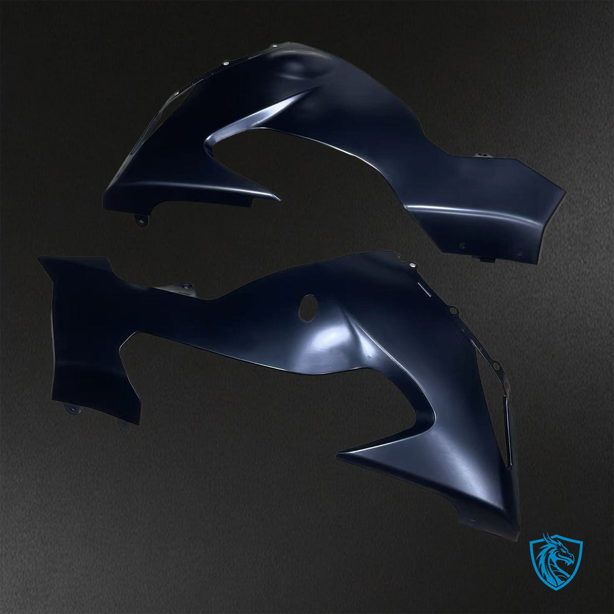 Kawasaki Ninja ZX-10R (2006-2007) Glossy Matte Black Fairings Kit - Aftermarket ABS Bodywork