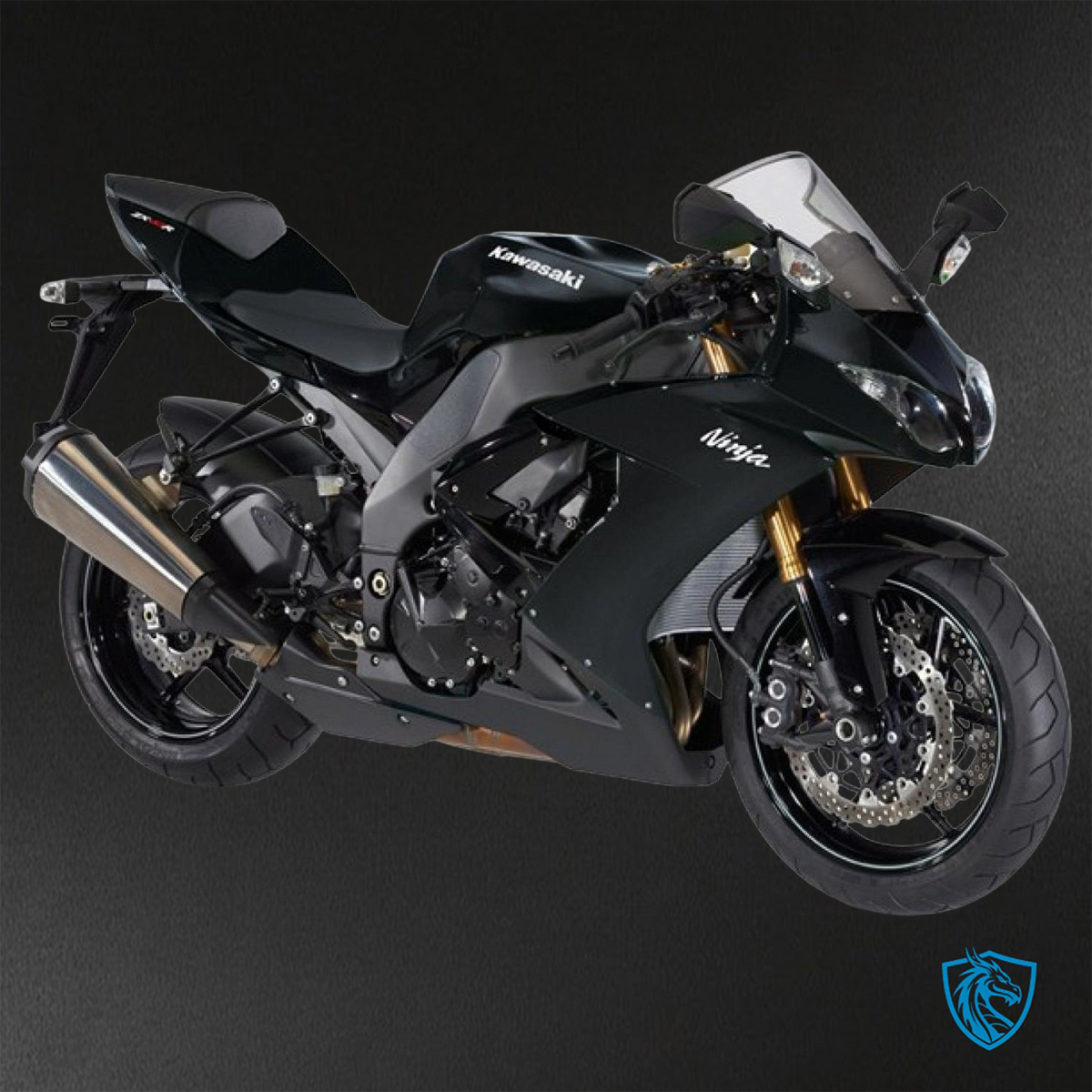 Kawasaki Ninja ZX-10R (2008-2010) Black - Custom ABS Fairing Kit