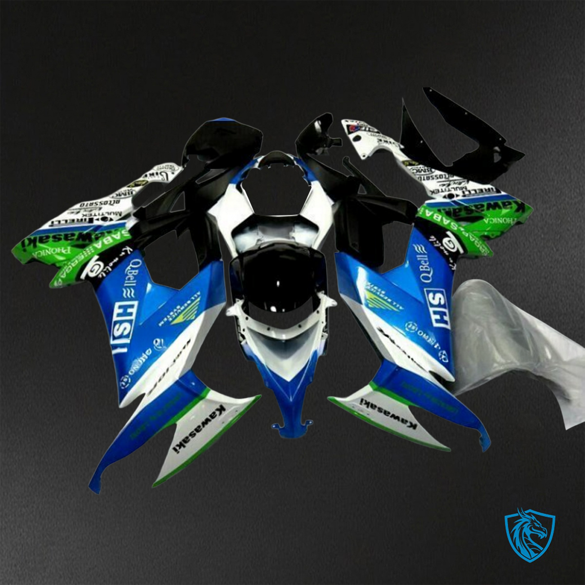 Kawasaki Ninja ZX-10R (2008-2010) Blue, White & Black ABS Bodywork - Fairings Kit
