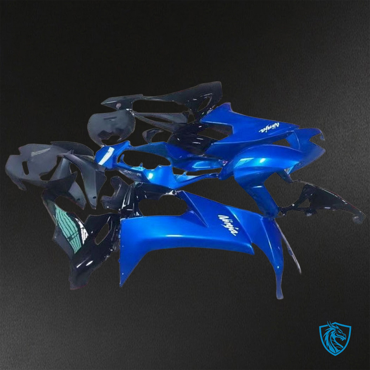 Kawasaki Ninja ZX-10R (2008-2010) Blue & Black - Replacement Motorcycle Fairings Kit