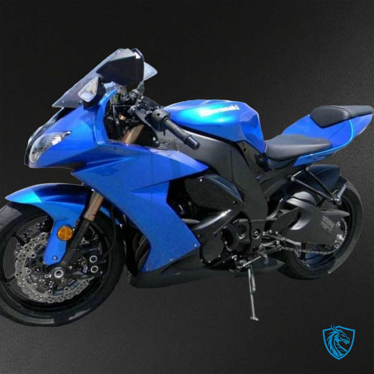 Kawasaki Ninja ZX-10R (2008-2010) Blue & Black - Replacement Motorcycle Fairings Kit