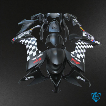 Kawasaki Ninja ZX-10R (2008-2010) Black & White ABS Bodywork - Fairings Kit