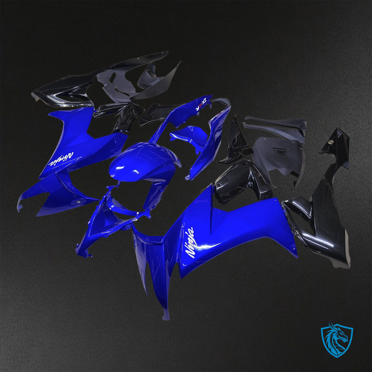 Kawasaki Ninja ZX-10R (2008-2010) Gloss Blue & Black - Replacement Motorcycle Fairings Kit