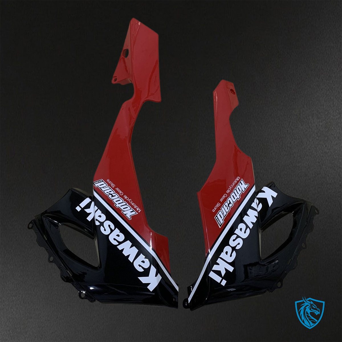 Kawasaki Ninja ZX-10R (2008-2010) Green, Black & Red Fairings Kit - Aftermarket ABS Bodywork