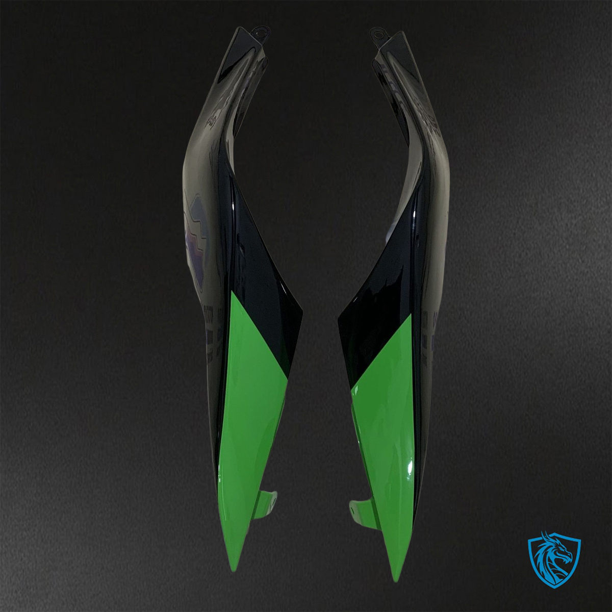 Kawasaki Ninja ZX-10R (2008-2010) Green, Black & Red Fairings Kit - Aftermarket ABS Bodywork