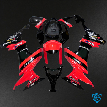 Kawasaki Ninja ZX-10R (2008-2010) Red & Black - Custom ABS Fairing Kit
