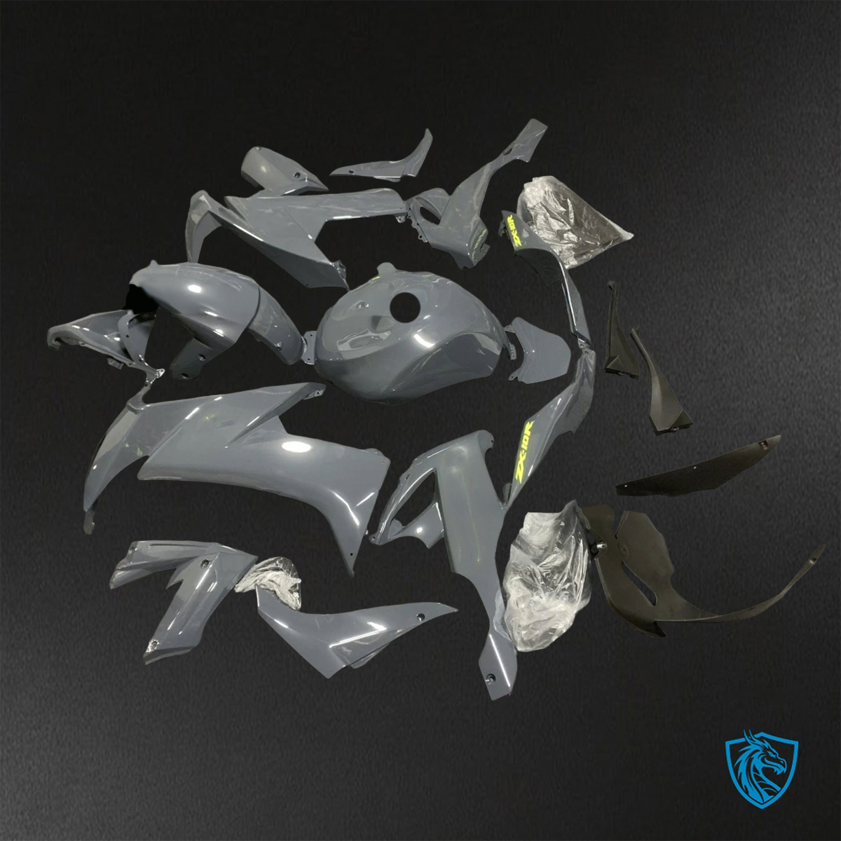 Kawasaki Ninja ZX-10R (2008-2010) Gloss Gray - Replacement Motorcycle Fairings Kit