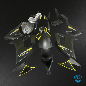 Kawasaki Ninja ZX-10R (2008-2010) Black & Yellow - Replacement Motorcycle Fairings Kit