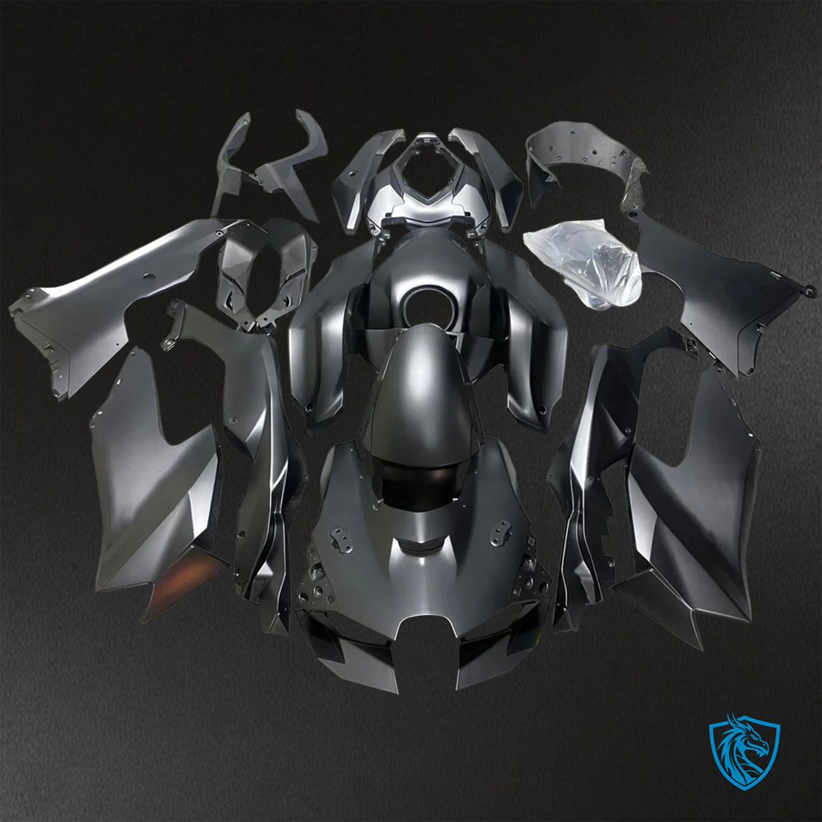 Kawasaki Ninja ZX-10R (2021-2023) Matte Black - Custom ABS Fairing Kit
