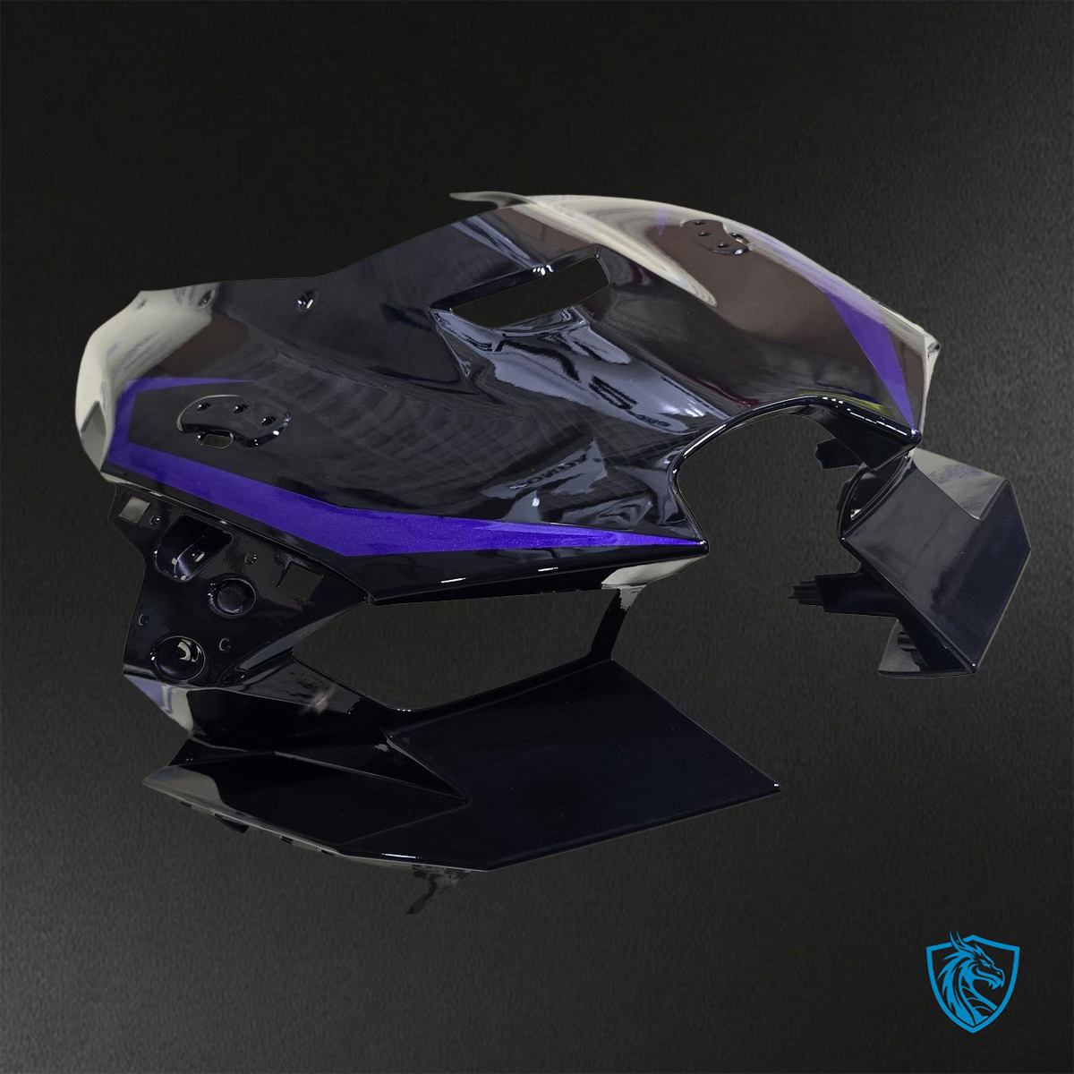 Kawasaki Ninja ZX-10R (2021-2023) Black, Gray & Purple Fairing Kit - ABS Bodywork