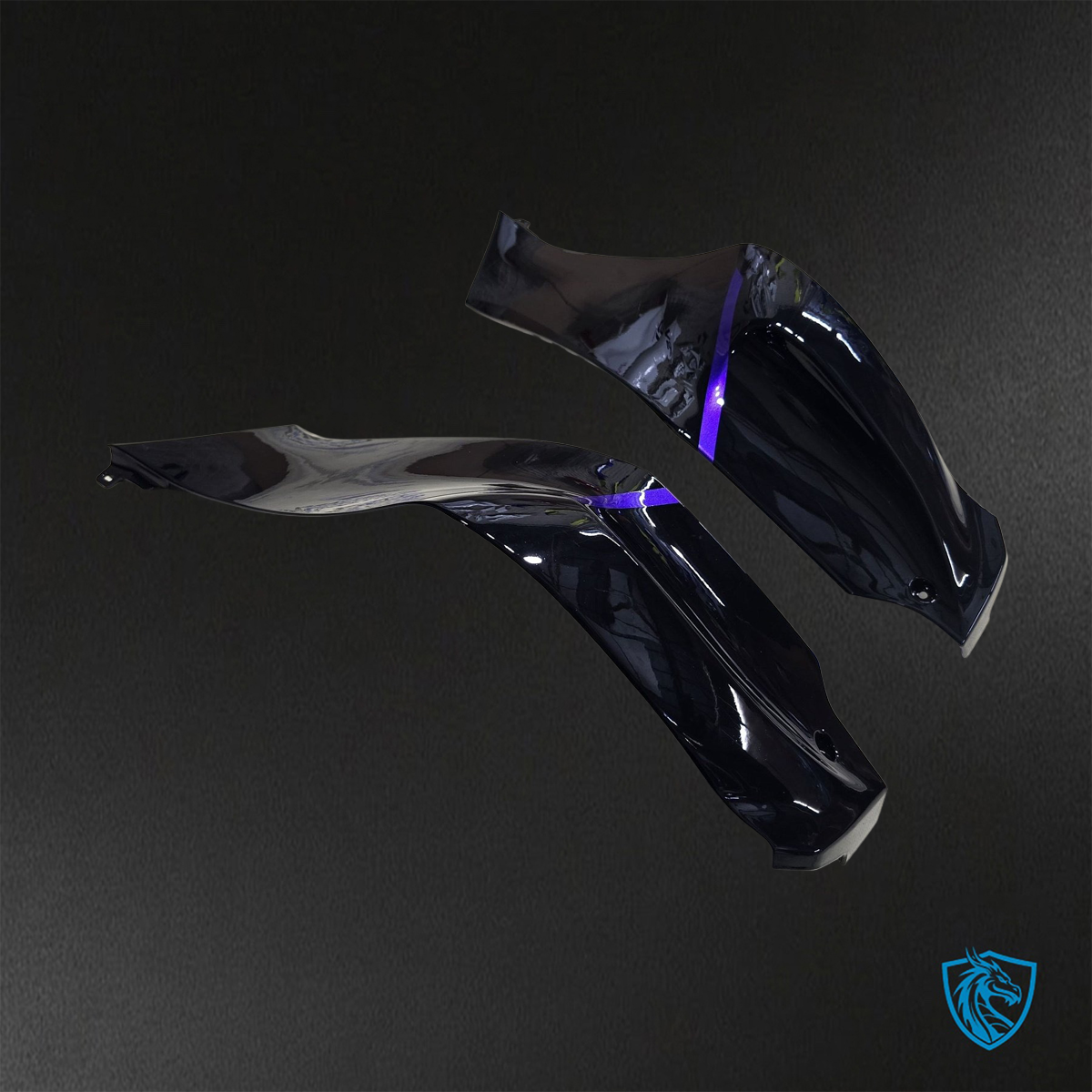 Kawasaki Ninja ZX-10R (2021-2023) Black, Gray & Purple Fairing Kit - ABS Bodywork