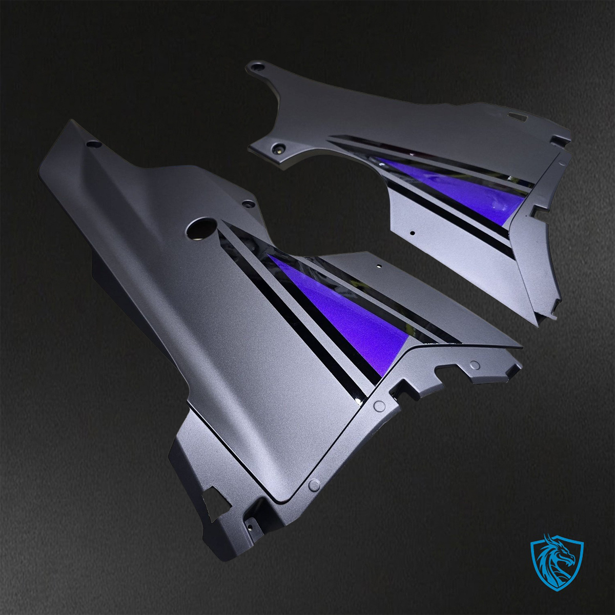 Kawasaki Ninja ZX-10R (2021-2023) Black, Gray & Purple Fairing Kit - ABS Bodywork