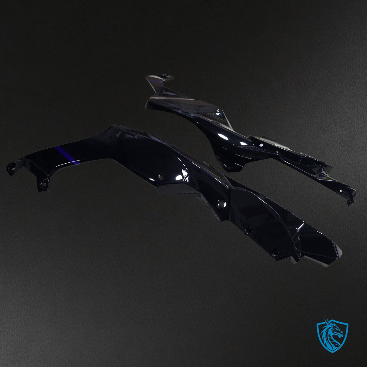 Kawasaki Ninja ZX-10R (2021-2023) Black, Gray & Purple Fairing Kit - ABS Bodywork