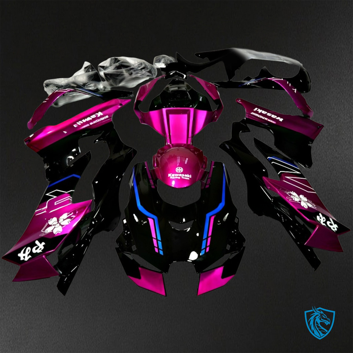 Kawasaki Ninja ZX-10R (2021-2023) Pink & Black ABS Bodywork - Fairings Kit