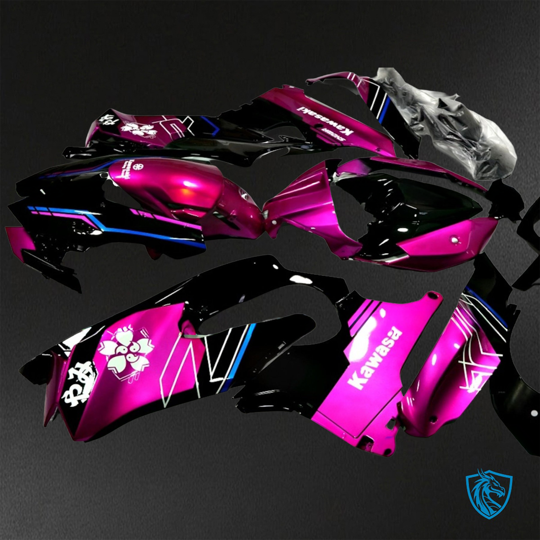 Kawasaki Ninja ZX-10R (2021-2023) Pink & Black ABS Bodywork - Fairings Kit