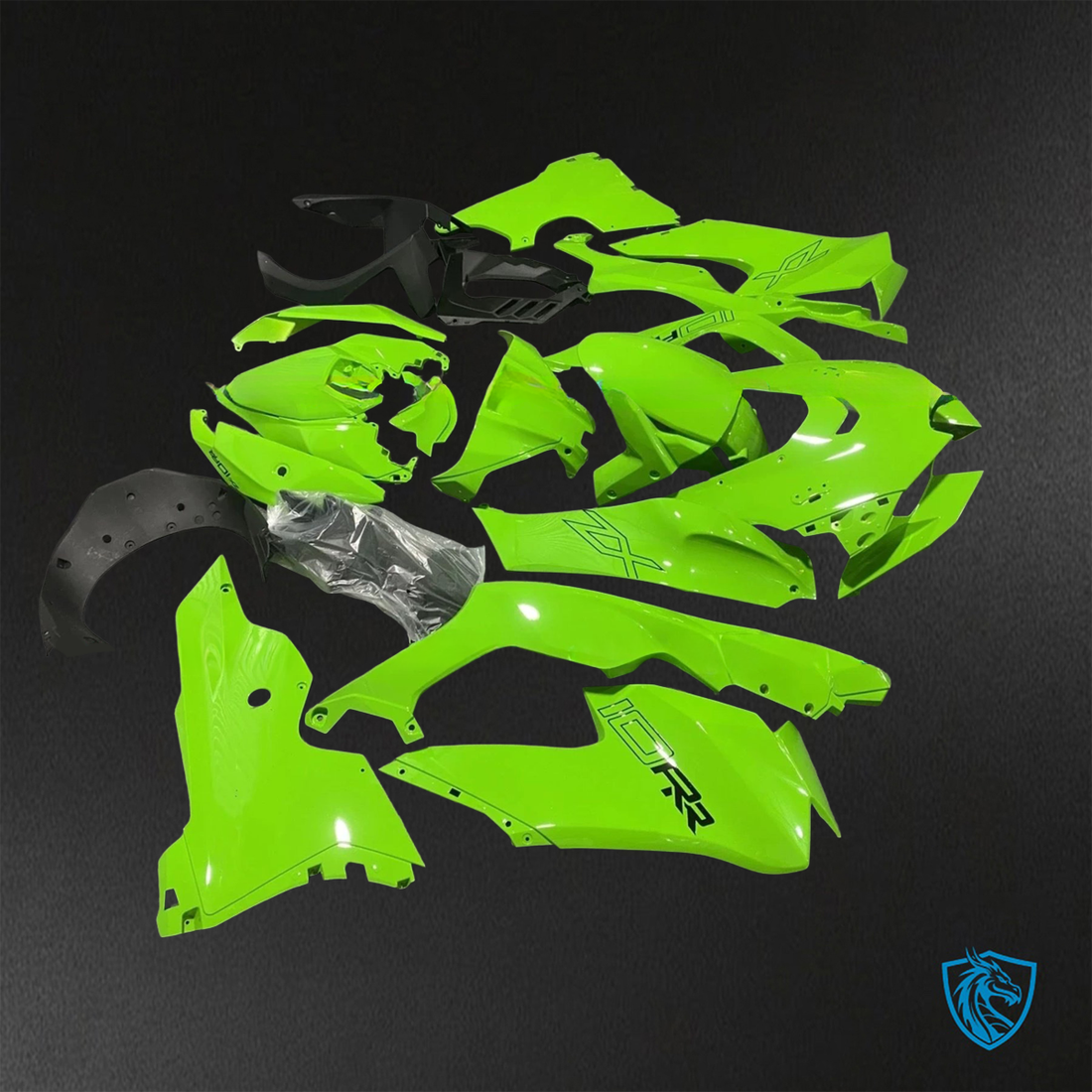 Kawasaki Ninja ZX-10R (2021-2023) Glossy Green - Custom ABS Fairing Kit