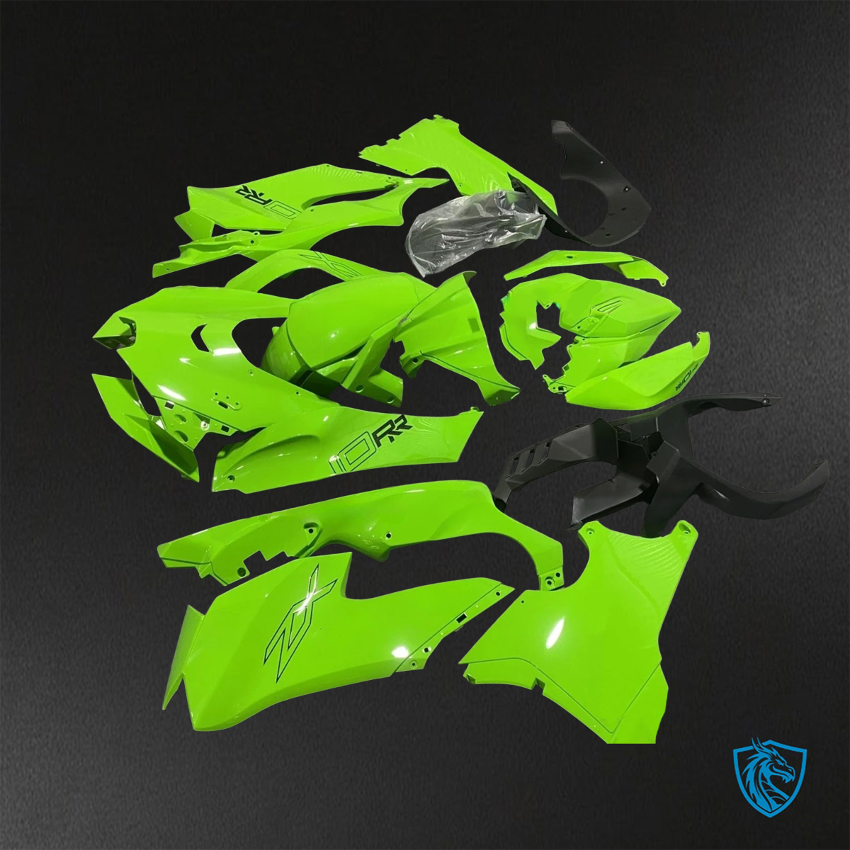Kawasaki Ninja ZX-10R (2021-2023) Glossy Green - Custom ABS Fairing Kit