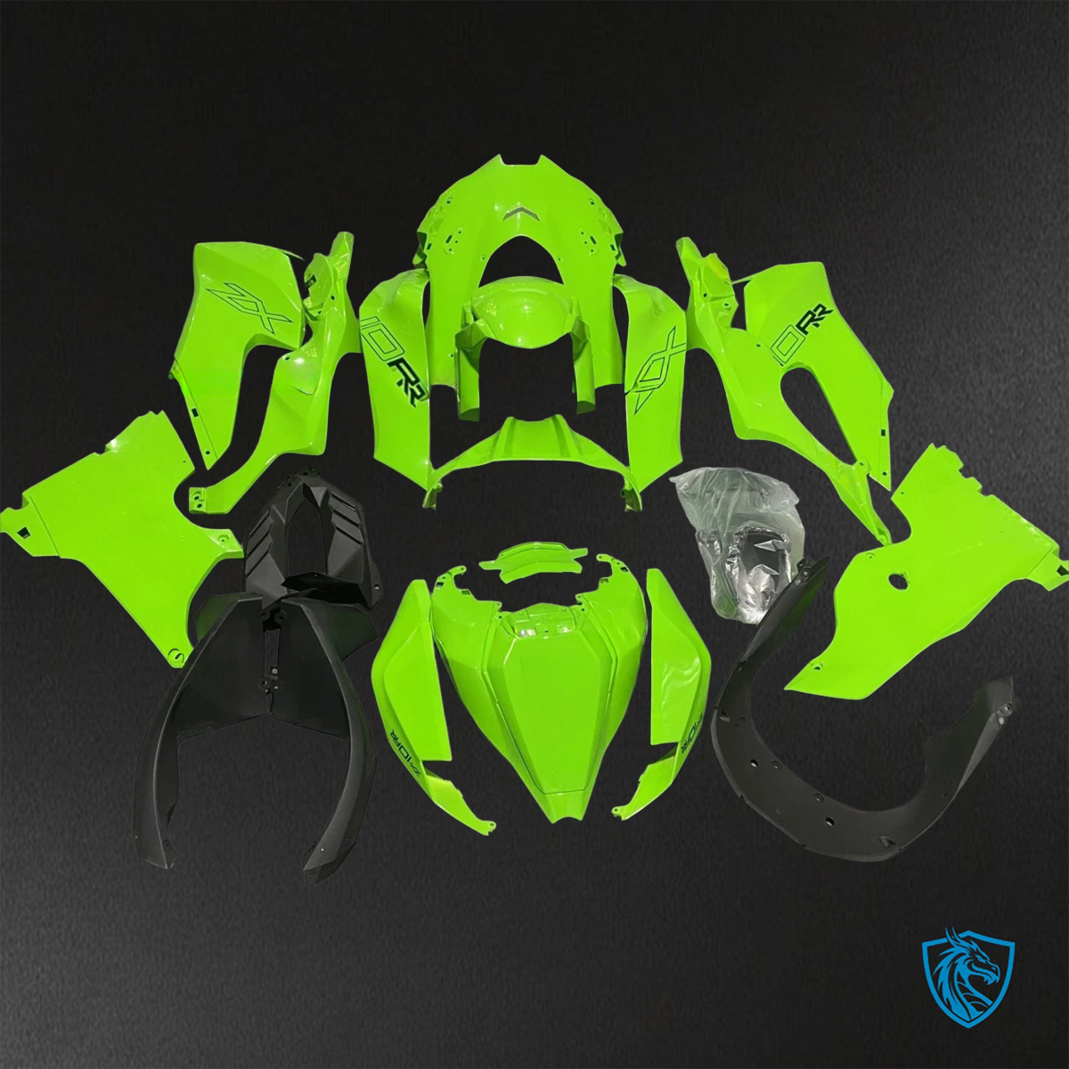 Kawasaki Ninja ZX-10R (2021-2023) Glossy Green - Custom ABS Fairing Kit