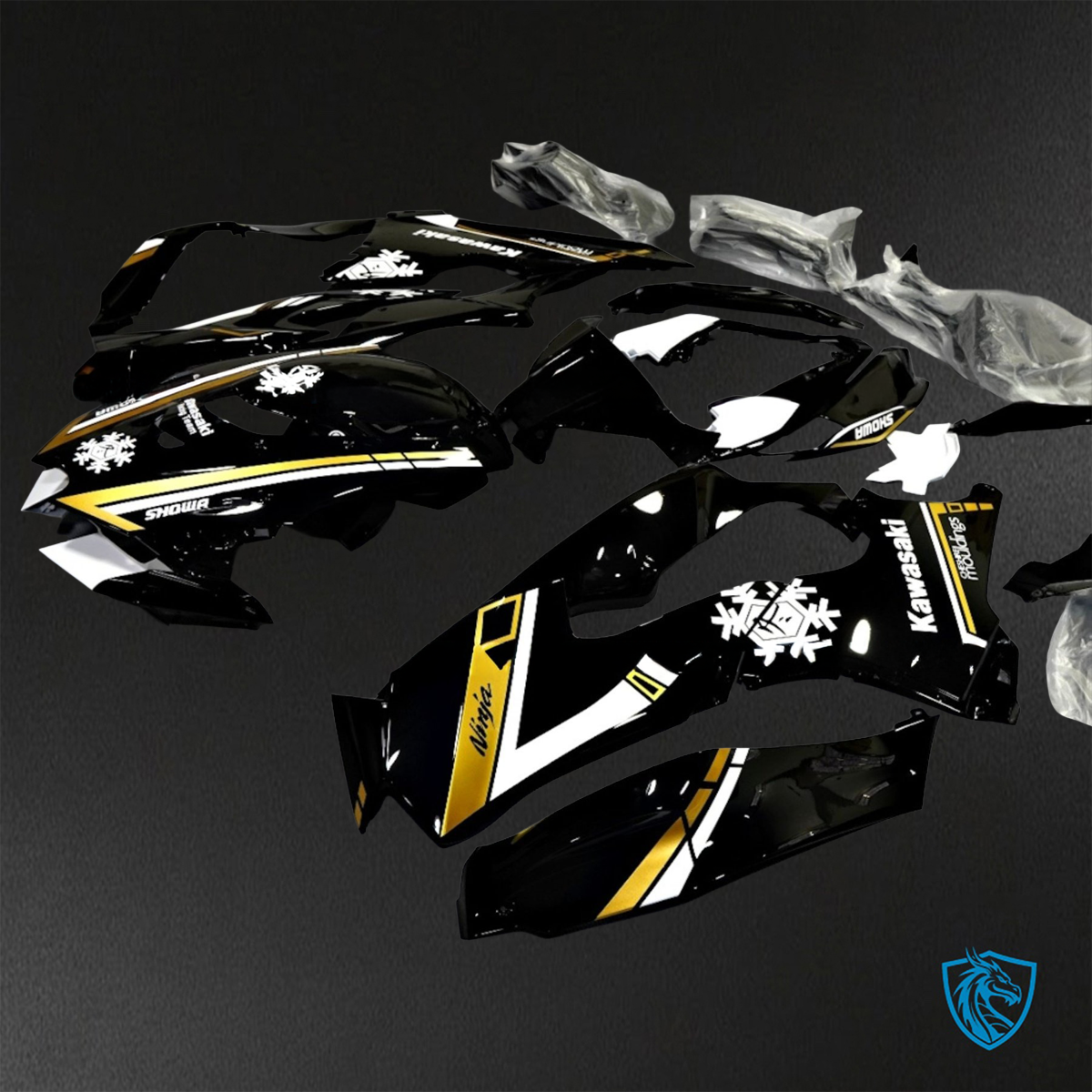 Kawasaki Ninja ZX-10R (2021-2023) Yellow, White & Black - Replacement Motorcycle Fairings Kit