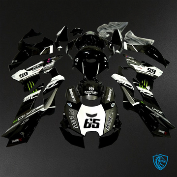 Kawasaki Ninja ZX-10R (2021-2023) Gray, Black & White ABS Bodywork - Fairings Kit