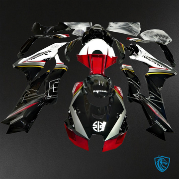 Kawasaki Ninja ZX-10R (2021-2023) Black, Red & White Fairing Kit - ABS Bodywork