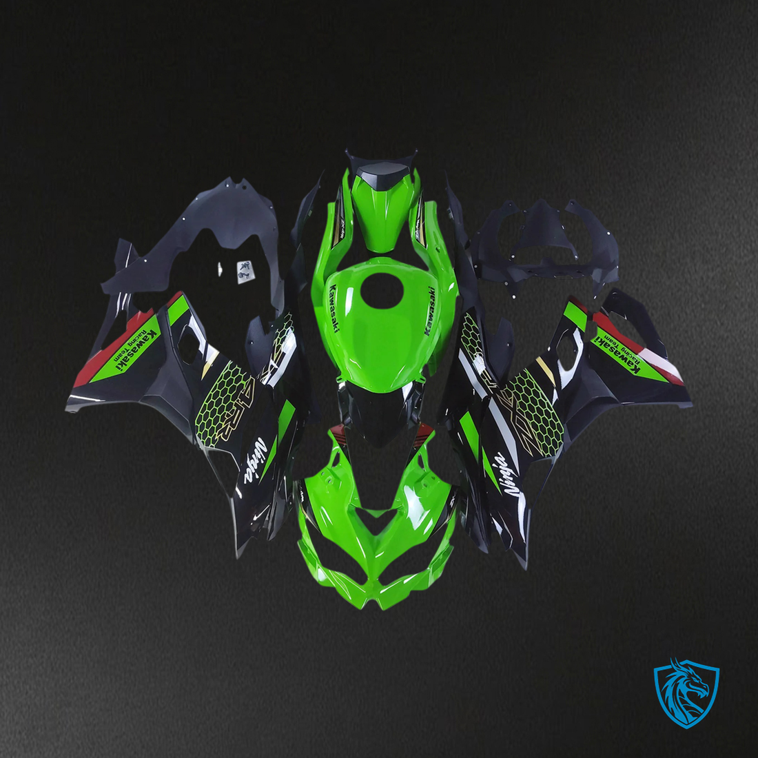 Kawasaki Ninja ZX25R ZX4R ZX4RR (2019-2025) Green & Black - Fairing Kit