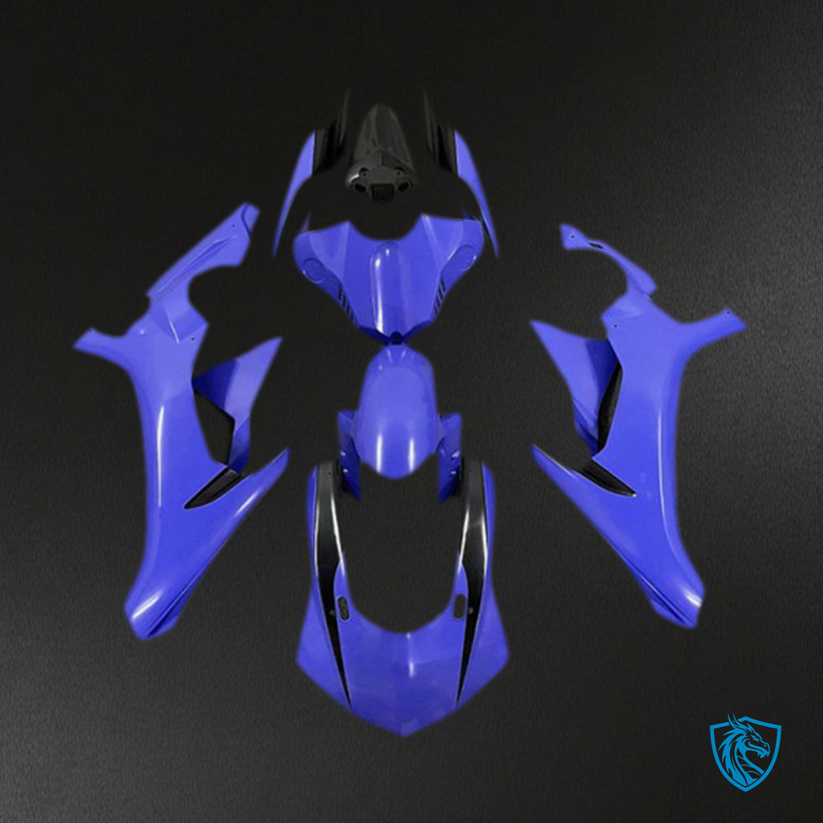 Yamaha R1 (2015-2019) Glossy Blue Motorcycle Fairing Kit | ABS Bodywork