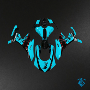 Yamaha R1 (2015-2019) Light Blue Motorcycle - Custom ABS Fairing Kit