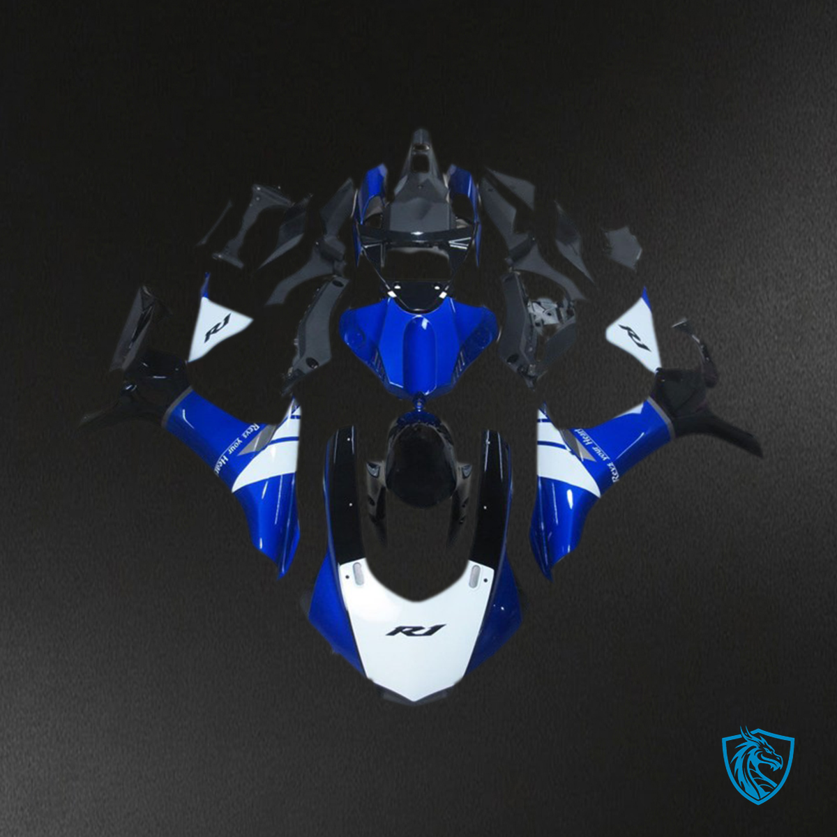 Yamaha R1 (2015-2019) Blue,  Motorcycle Fairings Kit - Aftermarket ABS Bodywork