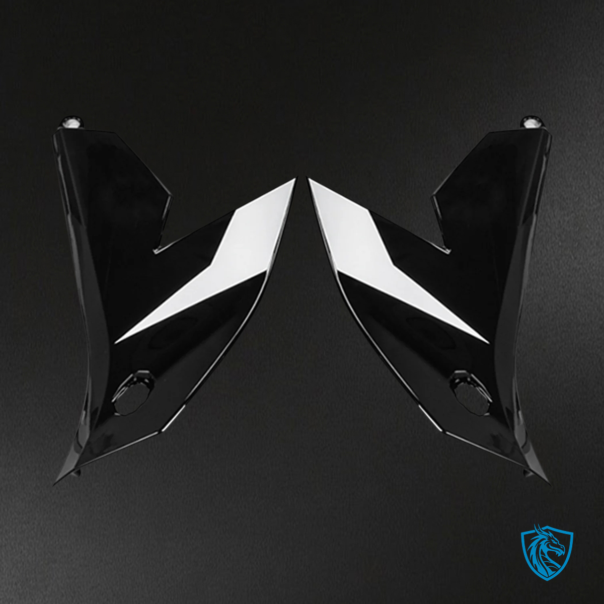 Kawasaki VERSYS 650 (2022-2024) KLE ABS Black & White - Custom ABS Fairing Set